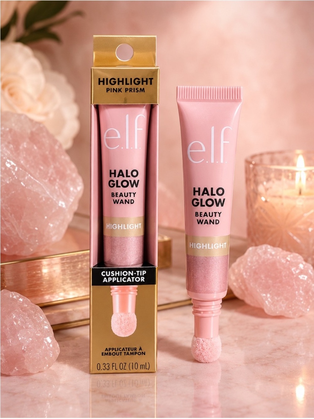 e.l.f. Halo Glow Beauty Wand Highlighter in Pink Prism **4 in Lot** NEW IN BOX